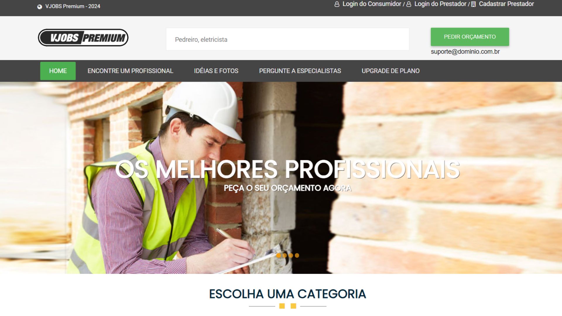 VJobs Premium: O sistema perfeito para criar um guia comercial de empresas e profissionais autônomos